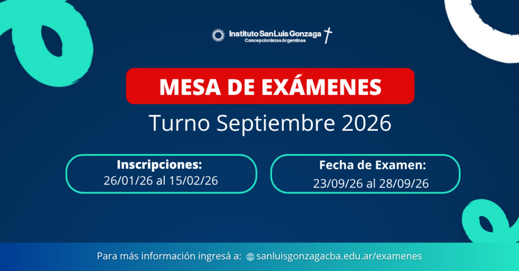 Exámenes  Septiembre 2026